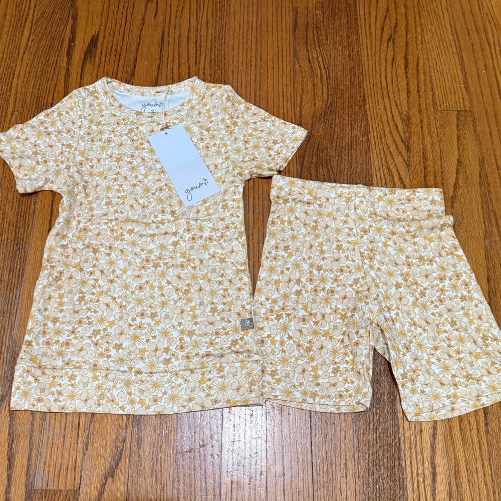 NWT Goumi Kids Two Piece Floral Set